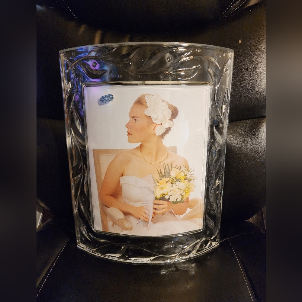 Lead Crystal Wedding Photo Frame